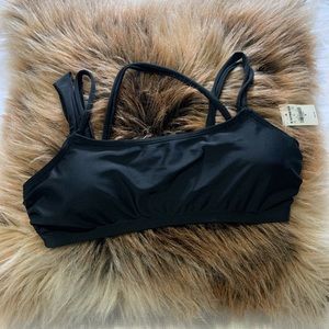 Express black removable padded bikini top Size M